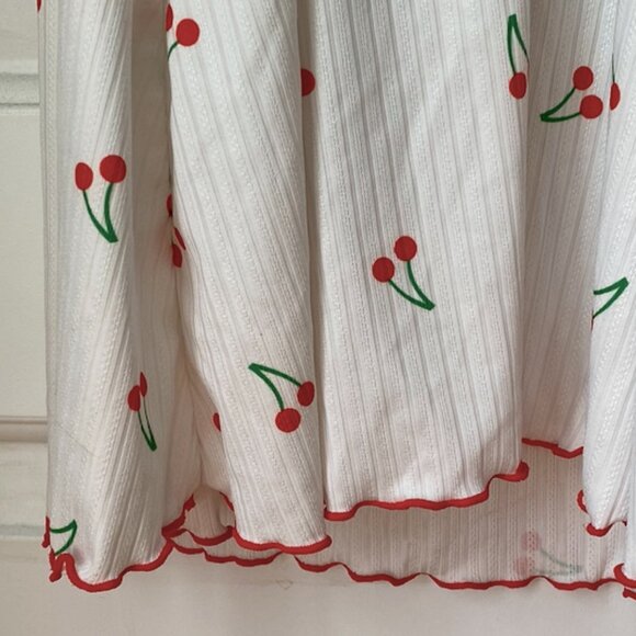 Coquette/Babydoll Cherry Print Slip Dress - Picture 4 of 6